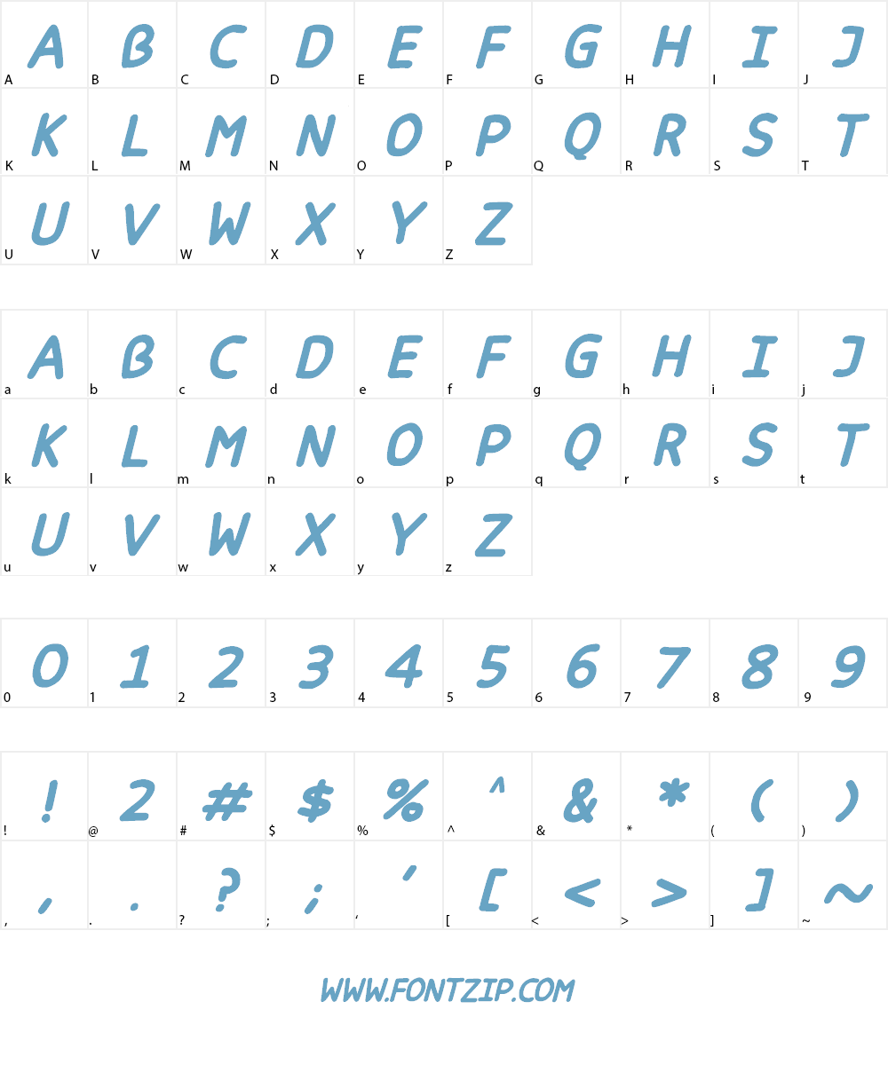 Happy markers Font Character